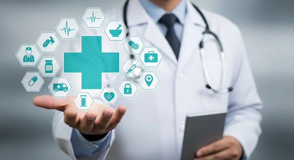 person reviewing projected health insurance options with a medical professional to maximize health insurance benefits in AZ