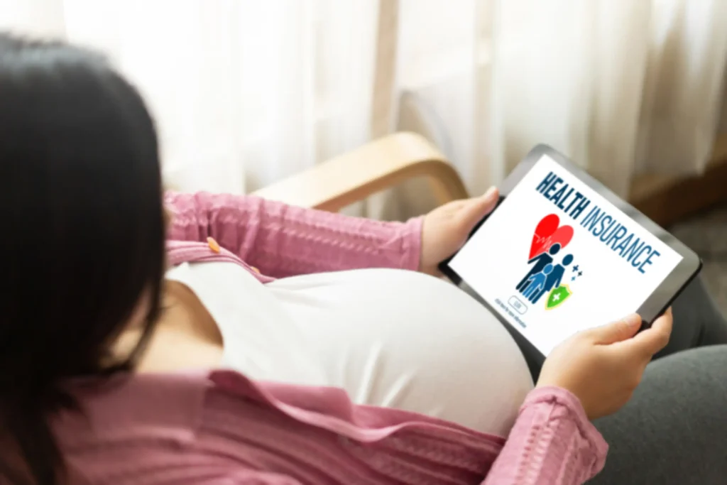 Health Insurance for New Parents showing an easy online registration system for health insurance enrollment